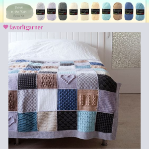 Garnpaket (Colour Crafter) - Filt Last Dance On The Beach "Dance in the rain"