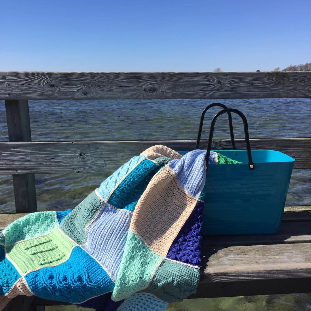 Garnpaket (Merino Soft) - Filt Last Dance On The Beach "Dance in the sea" - Bild 2