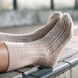 Stickade sockor Thorsminde - Mönster (Arwetta)