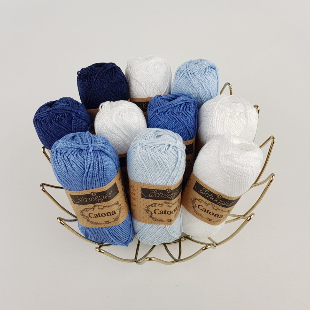 Catona Blue Clouds - Garnpaket 10-pack