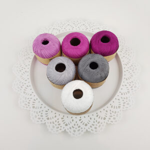 Sugar Rush Grey Magenta - Garnpaket 6-pack