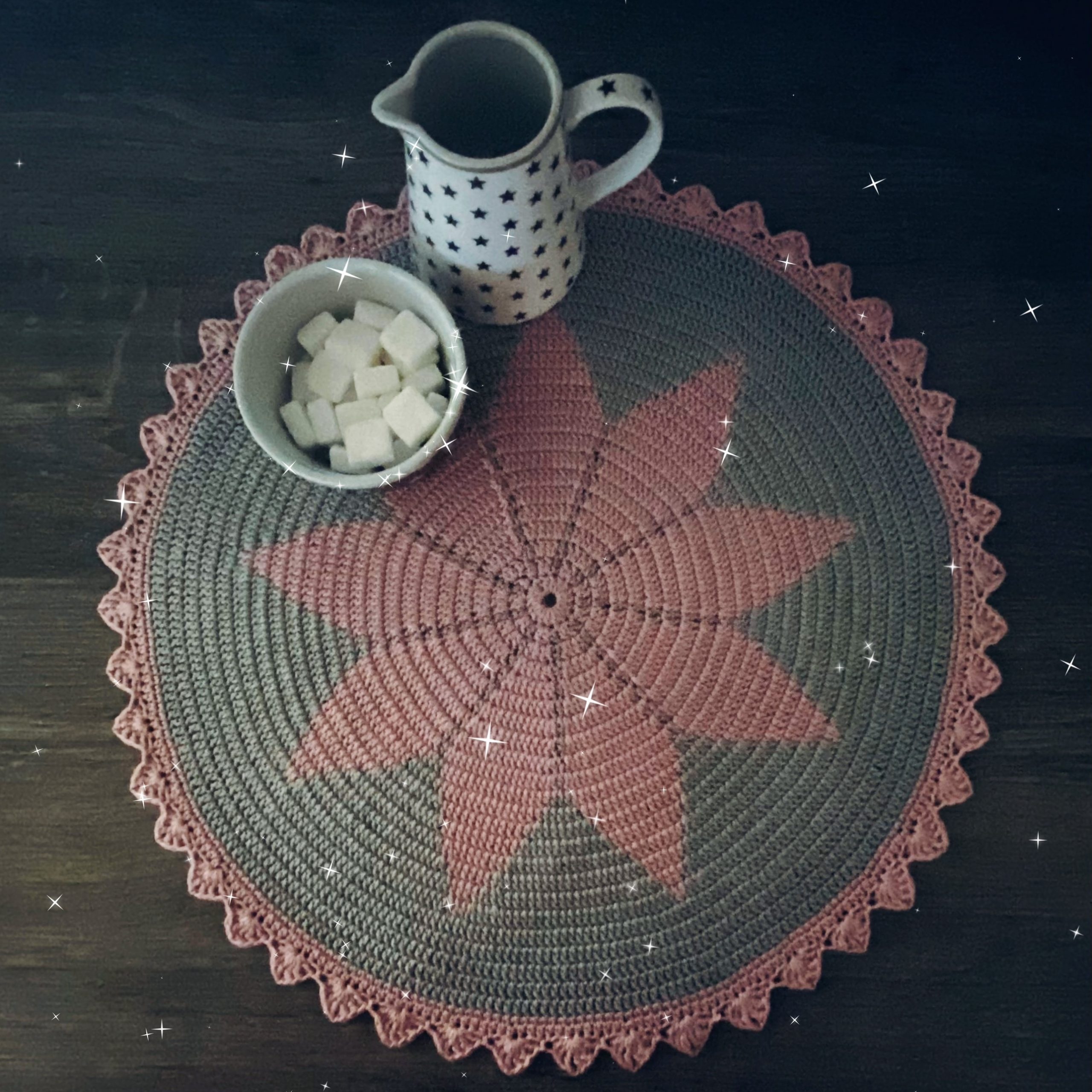 Poinsettia duk / bordstabletter - Mönster - Bild 8