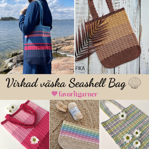 Mönster - Virkad väska Seashell Bag