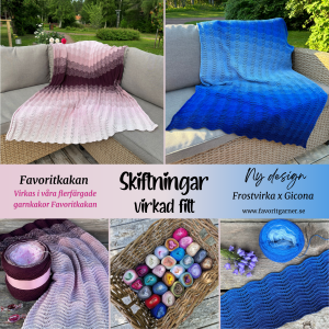Mönster - Filten Skiftningar i Favoritkakan